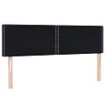 vidaXL Posteľný rám boxsping s matracom Čierna 160x220 cm zamat