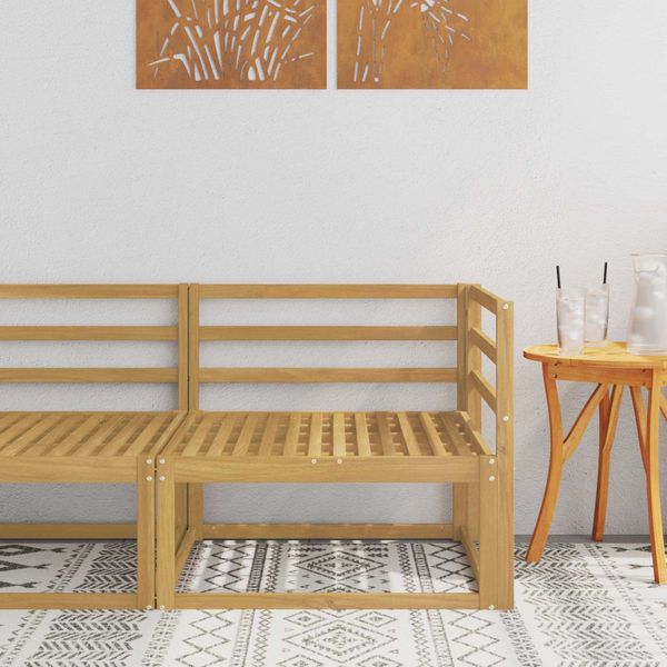 vidaXL Rohová pohovka na vonku Biela 83 x 83 x 73 cm