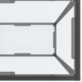 vidaXL Konzolový stolík priehľadný 220x35x75,5 cm tvrdené sklo