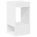 vidaXL Koncový stôl 2 ks Biela 30 x 30 x 56 cm Kompozitné drevo