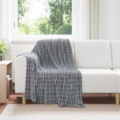 vidaXL Prikrývky na hodenie 6 pcs Tmavo šedá 150 x 130 cm Flís