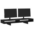 vidaXL Stojan na monitor Čierna 100 x 27 x 15 cm Kompozitné drevo