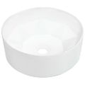 vidaXL Umývadlo 36x14 cm keramické biele