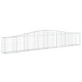 vidaXL Oblúkový gabionový kôš 10 ks 400x30x60/80 cm pozinkované železo