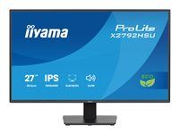 iiyama ProLite X2792HSU-B1 - LED monitor - 27" - 1920 x 1080 Full HD (1080p) @ 120 Hz - IPS - 300 cd/m² - 1500:1 - 3 ms - HDMI, DisplayPort - reproduktory - matná čerň