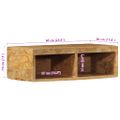 vidaXL TV skrinka na stenu 60x30x19 cm masívne hrubé drevo mango