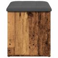 vidaXL Úložná lavica Old Wood 62x42x45 cm Konštrukčné drevo
