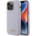 Guess puzdro pre iPhone 15 Pro Max 6,7" GUHCP15XPGMCSL fialové tvrdé puzdro Glitter Glossy Script