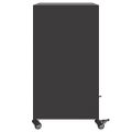 vidaXL Komoda čierna 68x39x72 cm oceľ