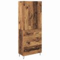 vidaXL Highboard 2 ks Staré drevo 69,5 x 34 x 180 cm Kompozitné drevo