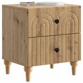 vidaXL Nočný stolík Dub artisan 43 x 34,5 x 48 cm Kompozitné drevo