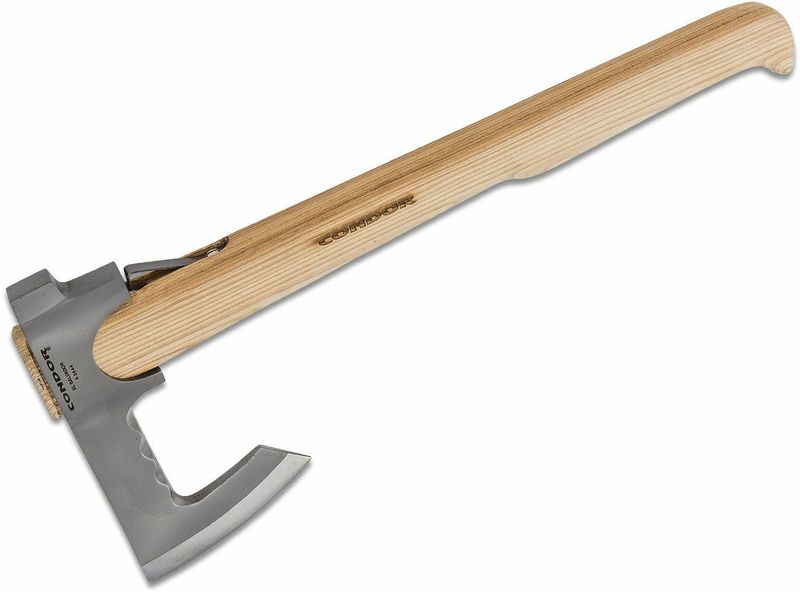 Condor CTK104-1.87 TRAVELHAWK AXE vonkajšia sekera 860g, drevo, kožené puzdro