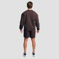 Mikina Aura Jumper Tee Brown - GymBeam, veľkosť XXL, 95 % cotton, 5 % elastane