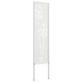 vidaXL Záhradná clona na súkromie Rezací Biela 32 x 140 cm