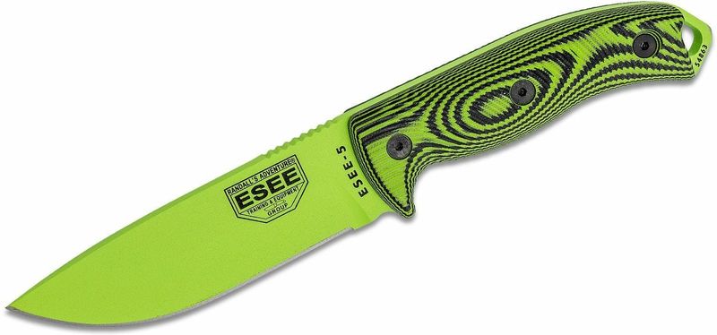 ESEE 5PVG-007 ESEE 5 VENOM univerzálny nôž 13,3 cm, celozelený, G10, puzdro kydex