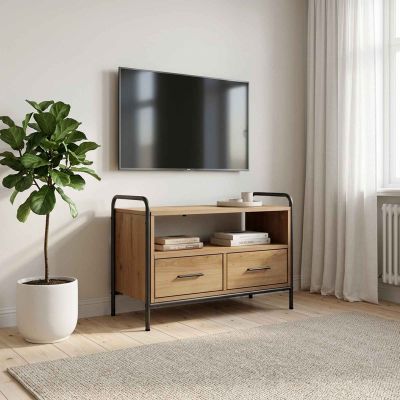 vidaXL TV skrinka 67,5 x 33 x 50 cm Dub artisan Kompozitné drevo