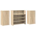 vidaXL Recepčný stôl dub sonoma 200x50x103,5 cm kompozitné drevo