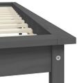 vidaXL Posteľný rám sivý 180x200 cm borovicový masív Super King