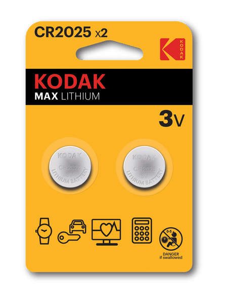 Kodak Max Lithium CR2025 3V lítiové gombíkové batérie 2ks 418736