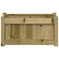 vidaXL Záhradný kvetináč 60x31x31 cm impregnovaná borovica