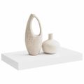 vidaXL Plávajúca nástenná polica, biela 40x23,5x3,8 cm, MDF