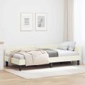 vidaXL Rohový rám postele s čelnou doskou Krémová 90 cm x 200 cm Zamat