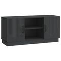 vidaXL TV skrinka 102 x 34,5 x 47 cm Čierna Kompozitné drevo