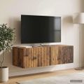 vidaXL Nástenná TV skrinka 98 x 41 x 30 cm Staré drevo
