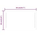 vidaXL LED kúpeľňové zrkadlo 30x50 cm