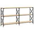 vidaXL Konzolový stolík dub sonoma 200x28x80,5 cm kompozitné drevo