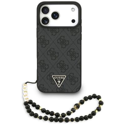 Puzdro Guess 4G Strap Triangle Logo MagSafe pre iPhone 17 Pro Max čierne