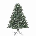 vidaXL Umelý vianočný stromček Zelená 240 cm PVC, plast a oceľ