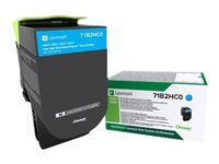 Vysoká výtěžnost - azurová - originální - kazeta s barvivem LCCP, LRP - pro Lexmark CS417dn, CS517de, CX417de