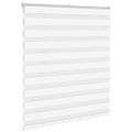 vidaXL Zebra roleta biela 120x150 cm šírka látky 115,9cm polyester