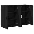 vidaXL Servírovacia skriňa 2 ks Čierny dub 60 x 31 x 84 cm
