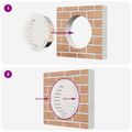 vidaXL Kryty vzduchových ventilátorov 4 ks Strieborná 150 mm