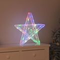 vidaXL 3D hviezda 50 LED Viacfarebný 55 x 53.5 x 10 cm Akryl