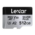 Karta pamäte Lexar High-Performance Silver Plus microSDXC 512GB + adaptér