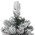 vidaXL Umelý Sklápací Vianočný Stromček 150 LED Zelená a biela 120 cm