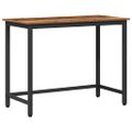 vidaXL stôl Staré drevo 80 x 50 x 76,5 cm Inžinierske drevo a oceľ