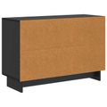 vidaXL Servírovacia skriňa Čierna 89 x 34,5 x 60 cm Kompozitné drevo