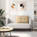 vidaXL Poduška na chrbát Šedá zelená 80 x 50 cm Kordúrová tkanina