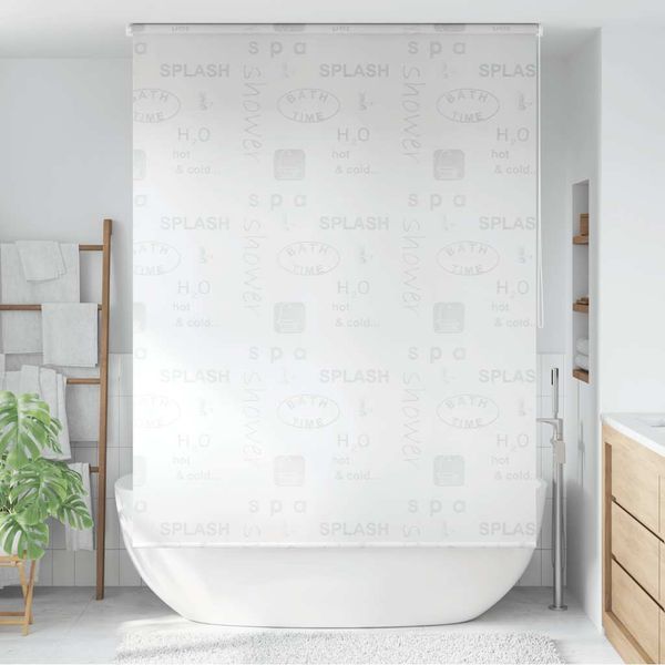 vidaXL Sprchová roleta, 160x240 cm, vzor slov