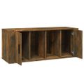 vidaXL TV skrinka dymový dub 100x35x40 cm spracované drevo