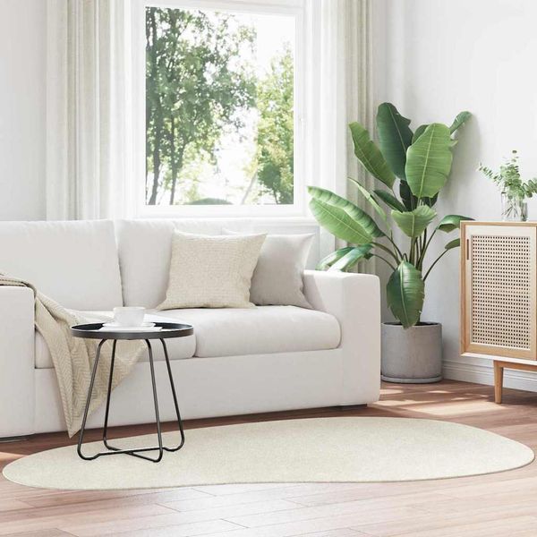 vidaXL Kusové koberce HUARTE Krémová 140 x 200 cm Polyester