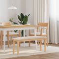 vidaXL Lavica 110 cm z masívneho dreva Guma
