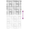 vidaXL Sprchová roleta s kazetou, 140x240 cm, šírka látky 136 cm
