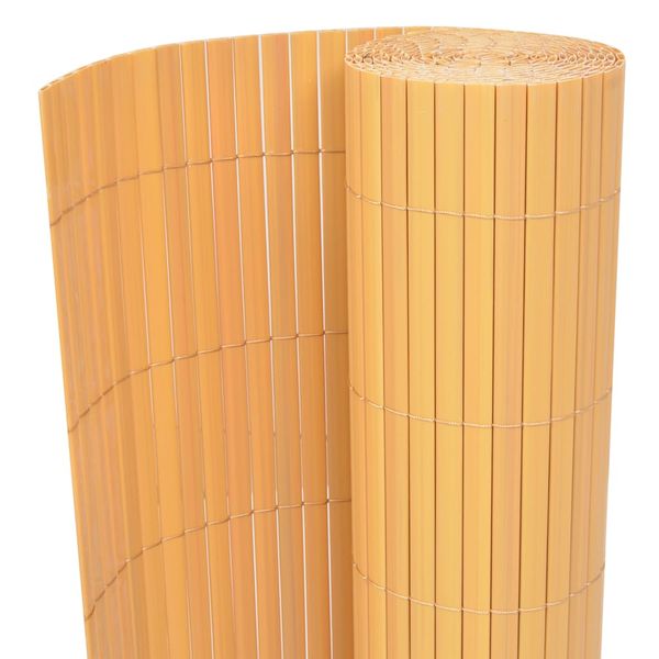 vidaXL Záhradný plot Žltá 150 x 300 cm PVC