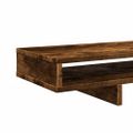 vidaXL Stojan na monitor dymový dub 100x27x15 cm kompozitné drevo