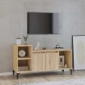 vidaXL TV skrinka dub sonoma 100x35x55 cm spracované drevo